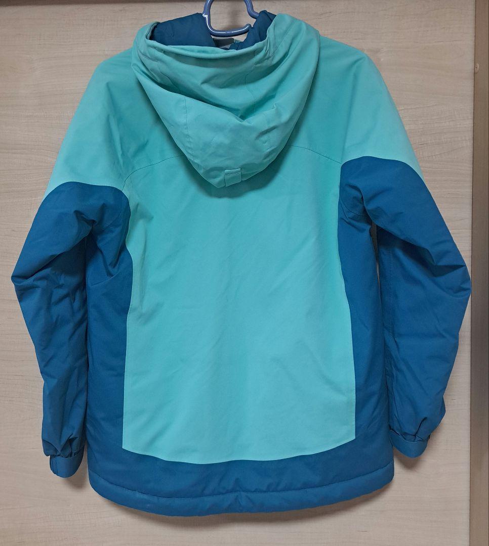 モンベルパウダーステップパーカキッズ150LGN廃盤カラー#1102541