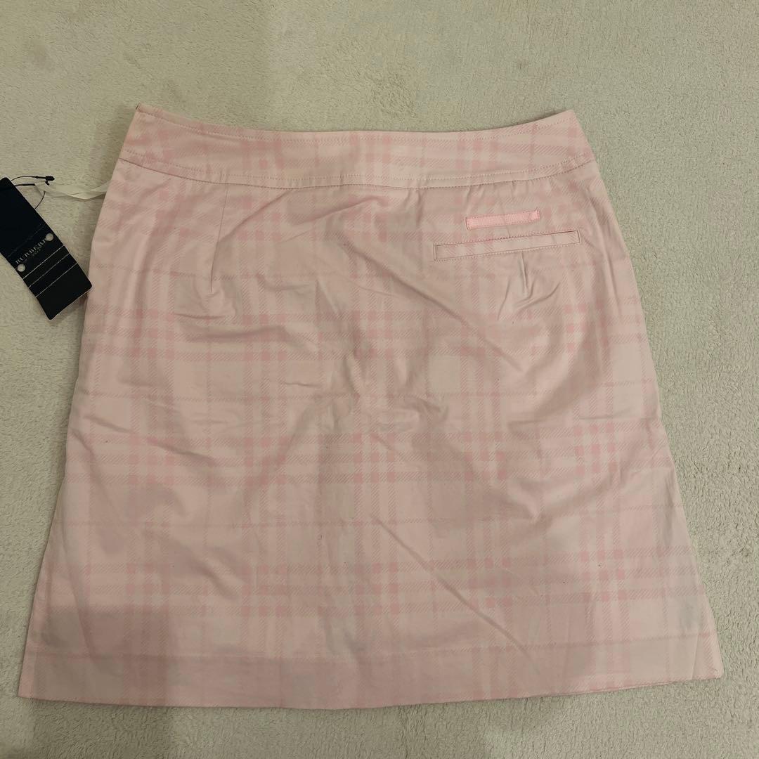 BURBERRYGOLF スカート　インナーパンツ付　ピンク　7号　ノバチェック