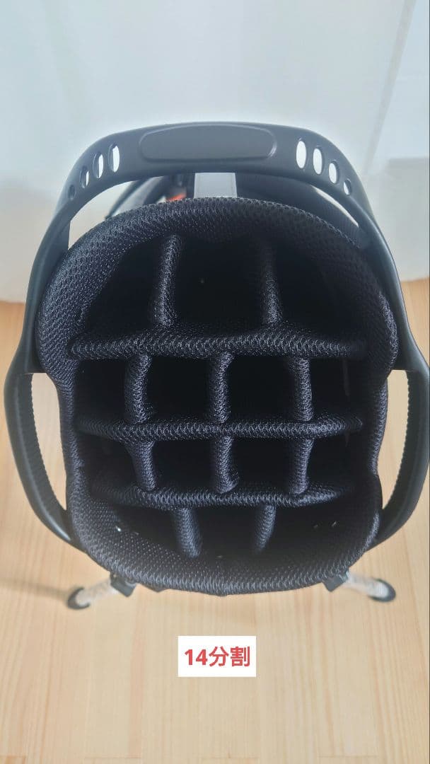 BENNINGTON ZONE ゴルフ・キャディバッグ グレー/オレンジ14分割