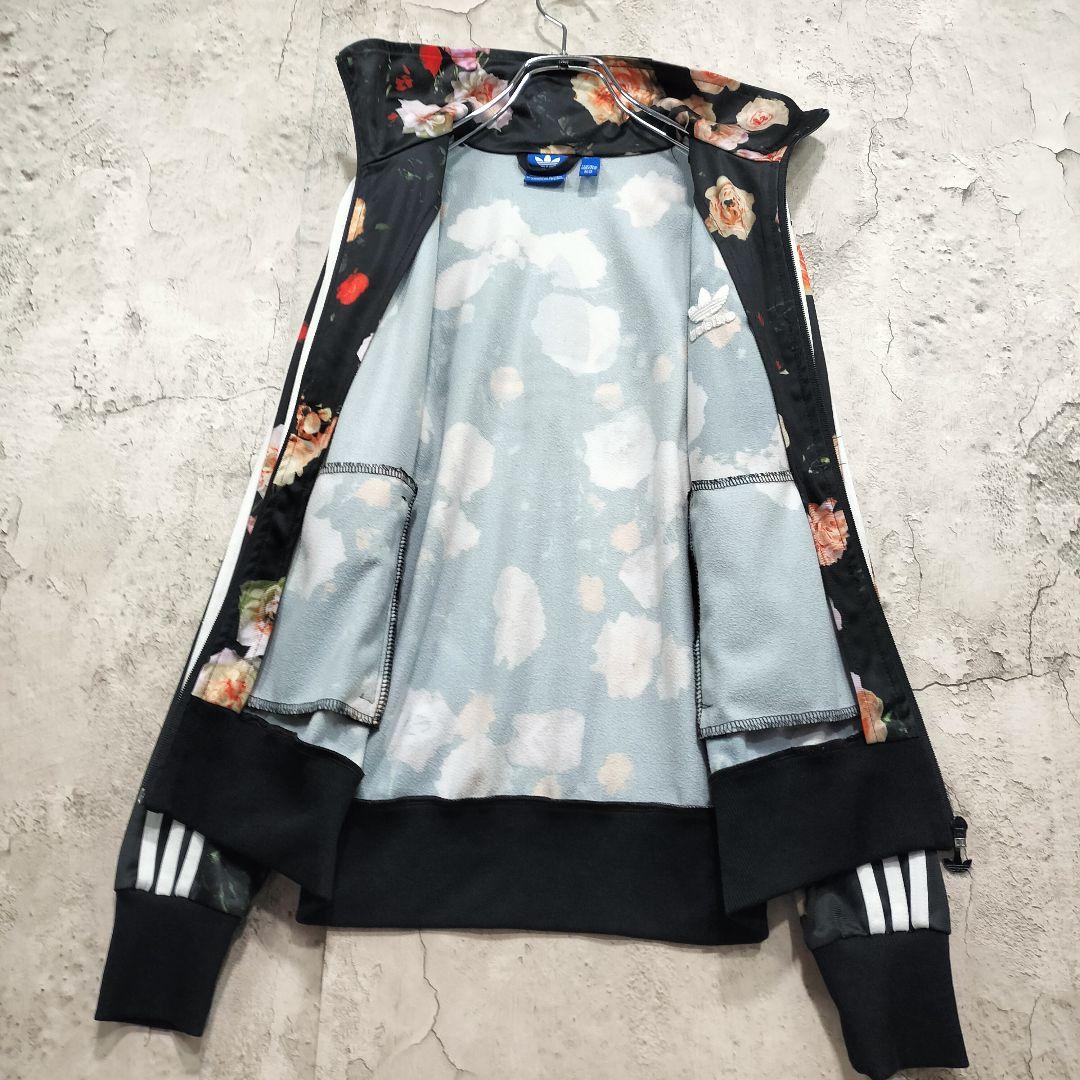 ✪【人気】アディダス　ジャージ　トラックジャケット　花柄　トレフォイル　M