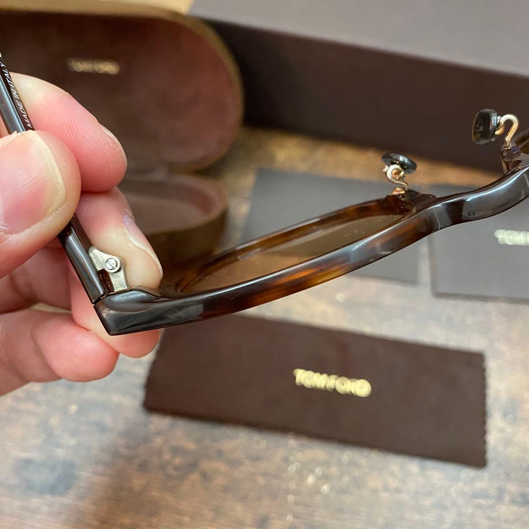 ぬ*〜様 トムフォード　サングラス　ウェリントン　ベッコウ柄　TOM FORD