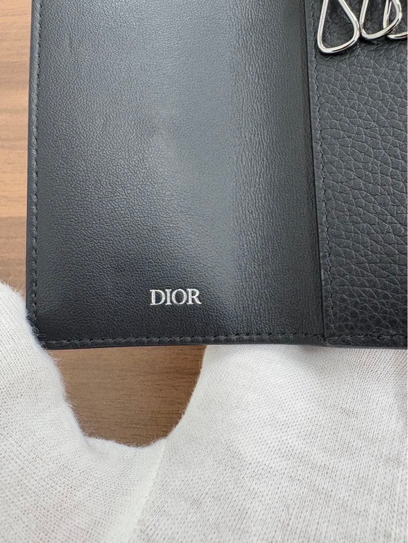 美品✨Dior ディオール キーケース 6連 ブラック レザー ユニセックス