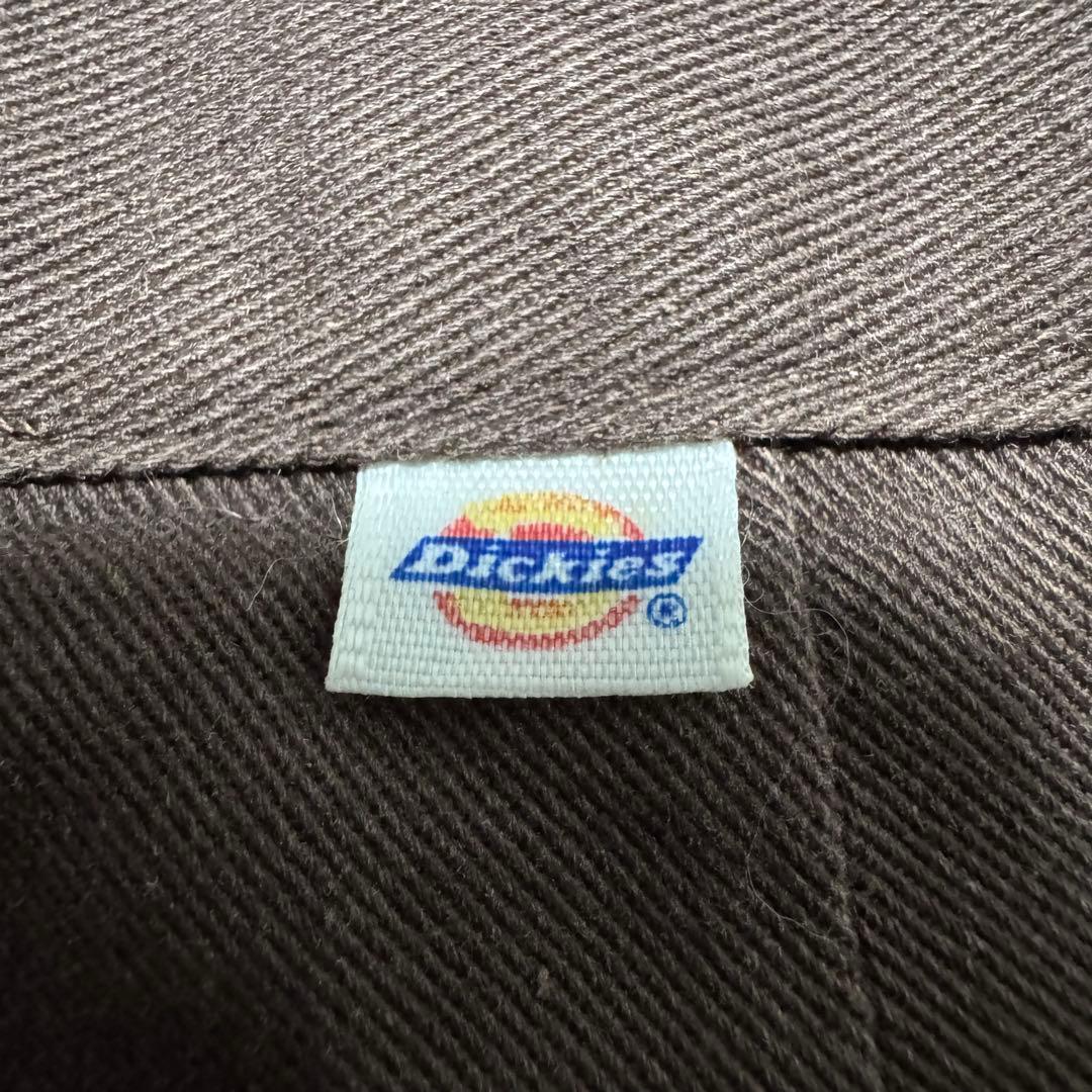80s USA製 Dickies874 ブラウン チビタグ チノパン W38 茶