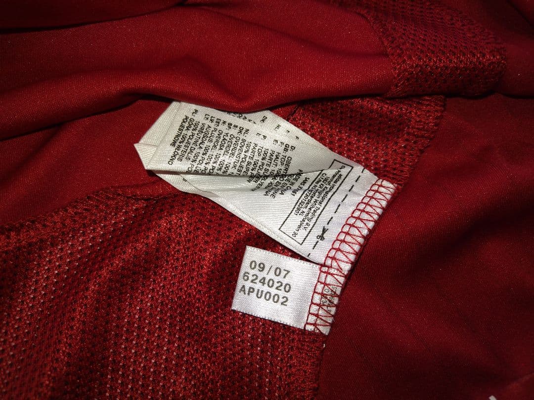 adidas デンマーク代表 2008年ホーム 長袖 Lサイズ 未使用