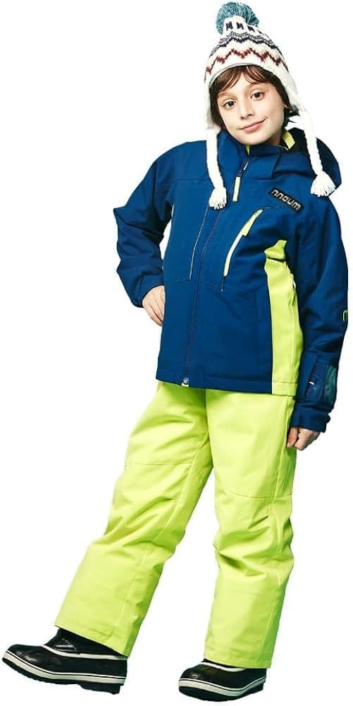 美品✨】nnoun 子ども用スキーウェア ネイビー/イエロー 160cm