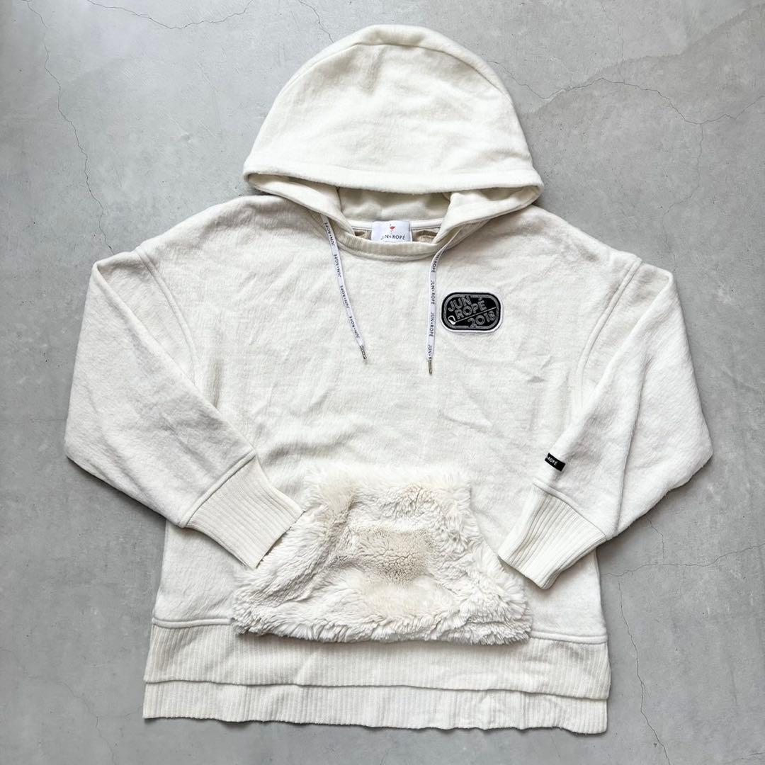 【きい】JUN&ROPE’ ジュンアンドロペ 蓄熱裏地 ニットパーカー