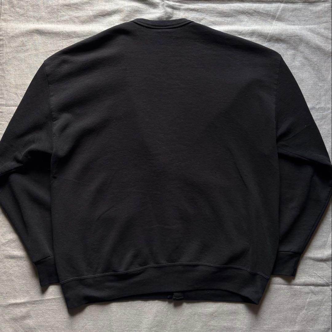 80s 90s JERZEES スウェット カーディガン USA製 ブラック 黒