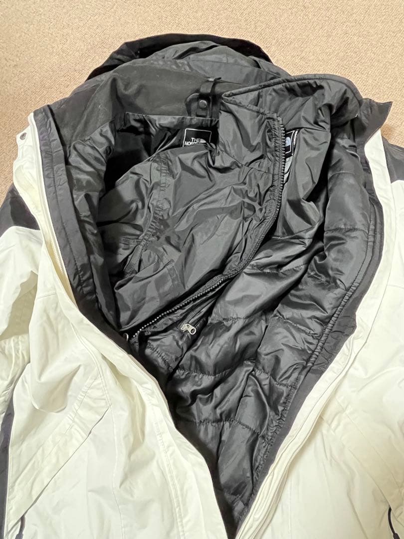 THENORTHFACE ノースフェイス　スキーウェア　白×黒　ライナー付き