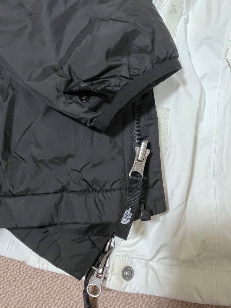 THENORTHFACE ノースフェイス　スキーウェア　白×黒　ライナー付き