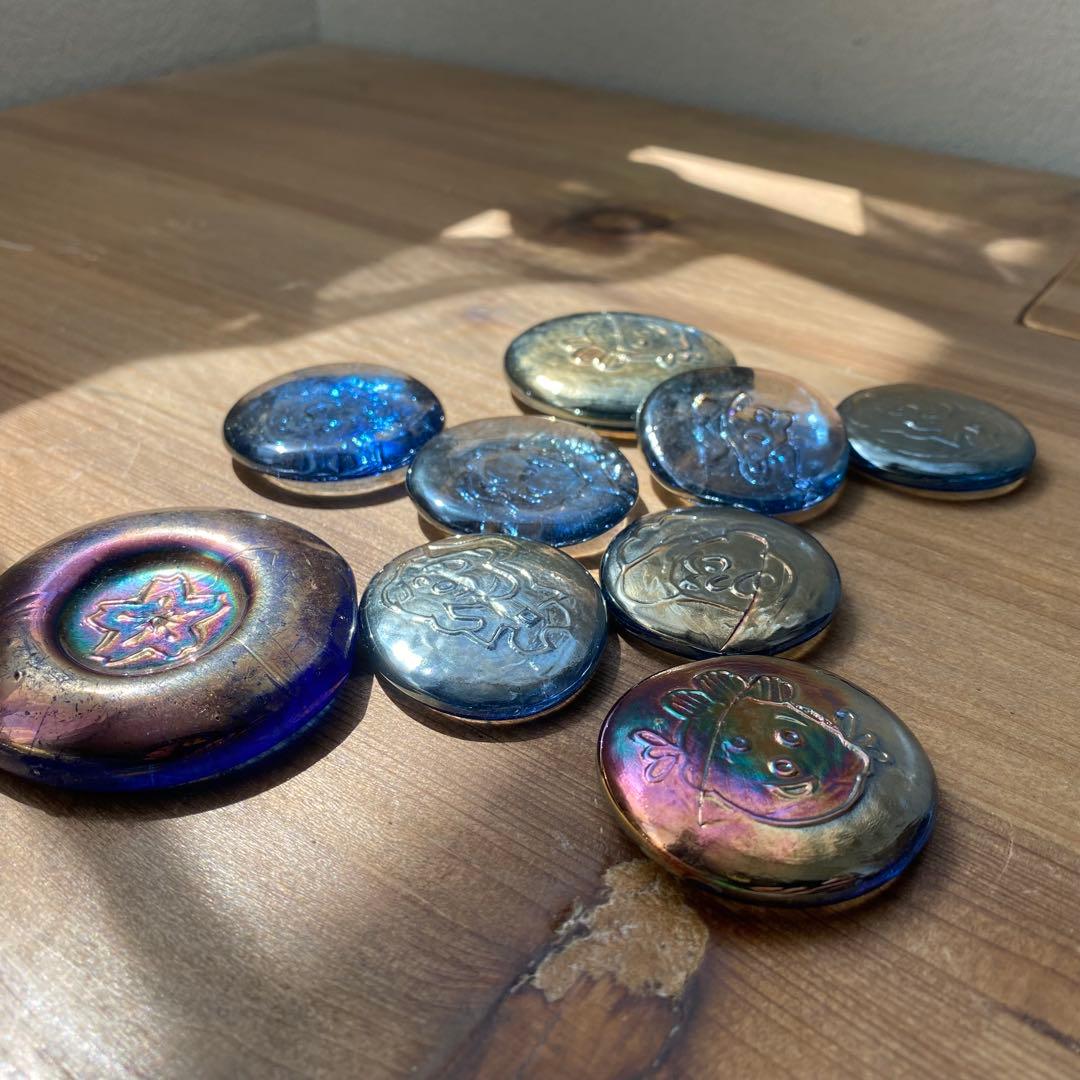 明治　大正　戦前　おはじき　サザエさん　フクスケ　他　石蹴り　ラスター　ガラス