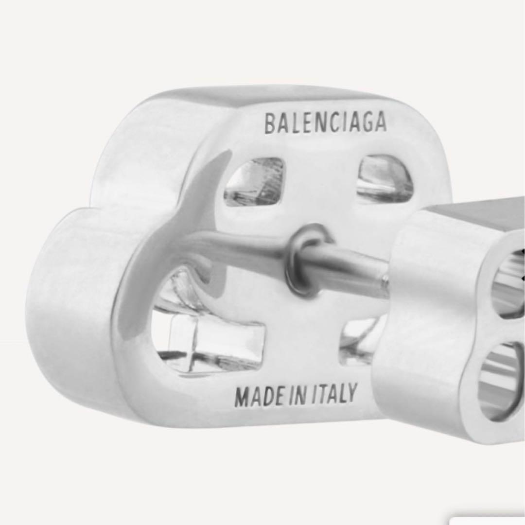 BALENCIAGA バレンシアガ BB ロゴ ピアス シルバー 片耳 - メルカリ