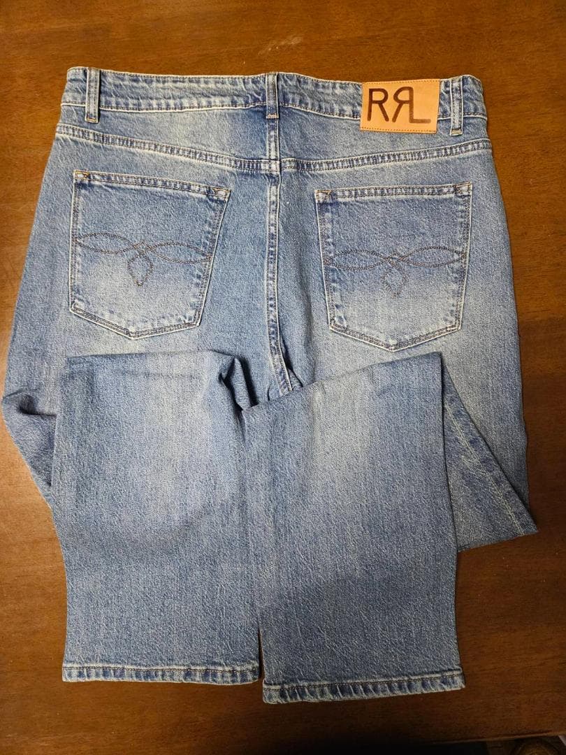 送料無料/新品未使用　DOUBLE RLダメージデニムパンツ（34）