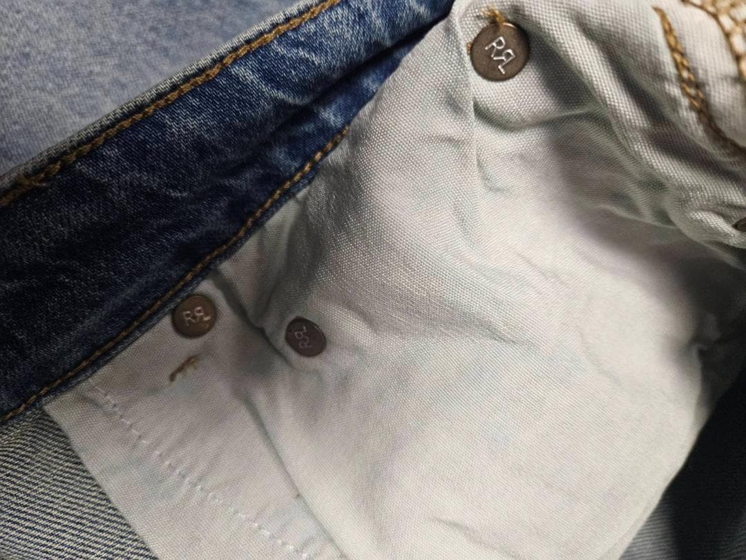 送料無料/新品未使用　DOUBLE RLダメージデニムパンツ（34）
