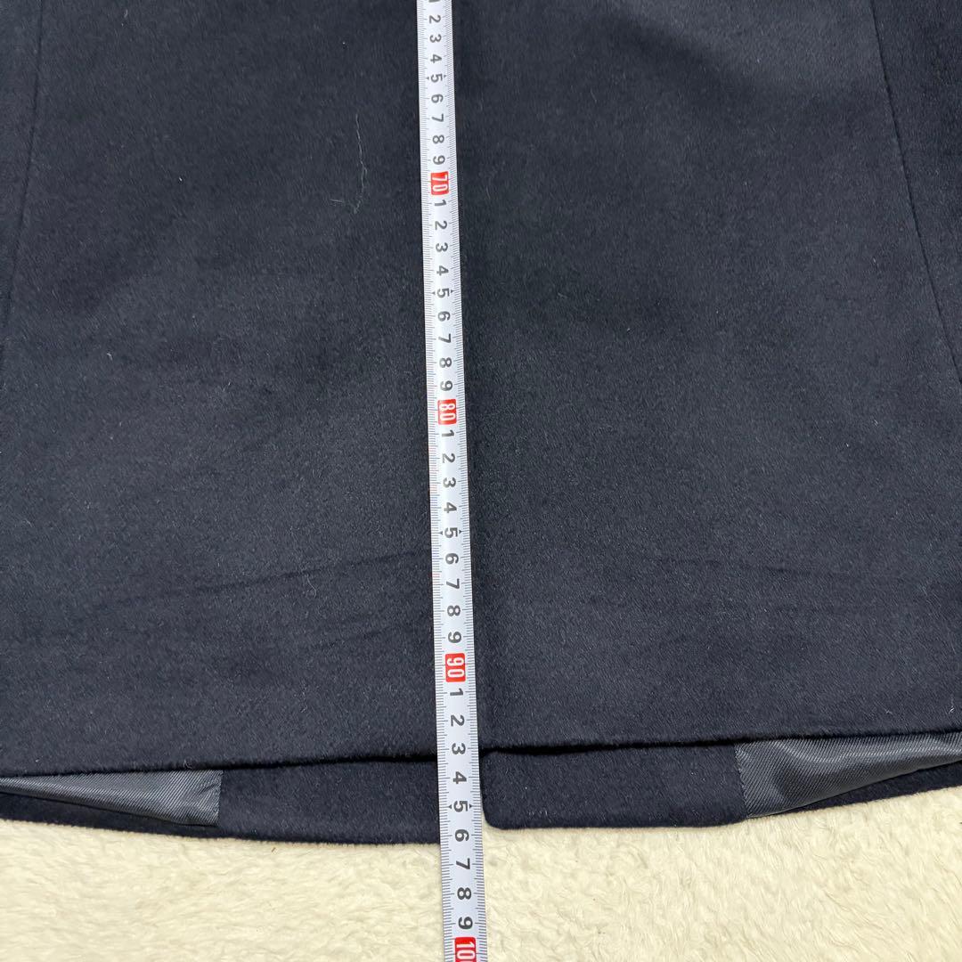 UNIQLO カシミア混 ネイビー チェスターコート　Lサイズ