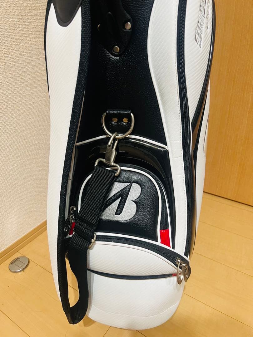 ブリヂストン キャディバッグ ホワイト/ブラック/レッド