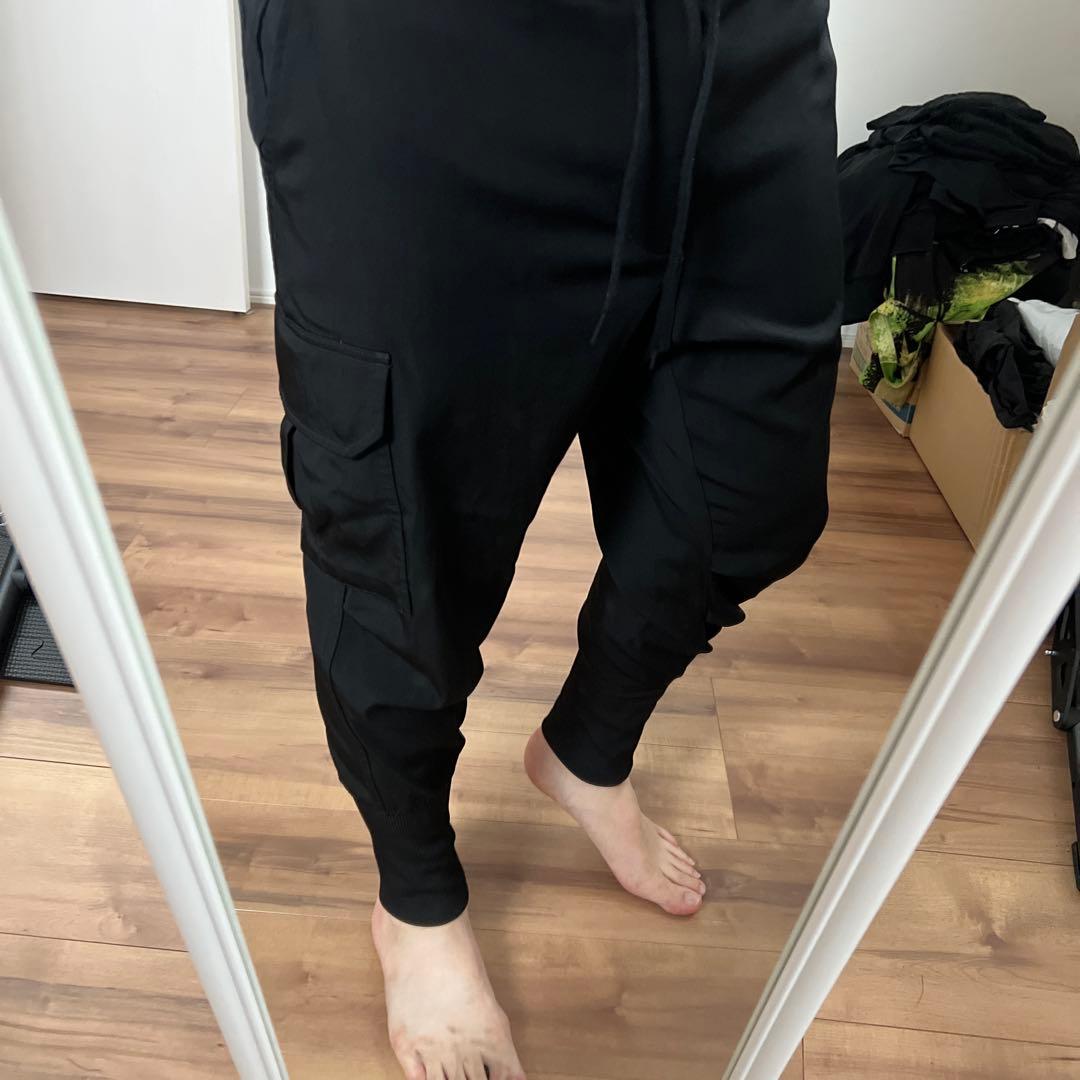 Y-3 ウールサテン　カーゴパンツ
