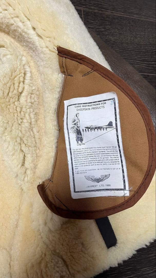 AVIREX B-3 ムートンジャケット フライトジャケット