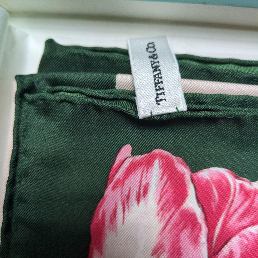 Tiffany & Co. シルクスカーフ　花柄　新品未使用
