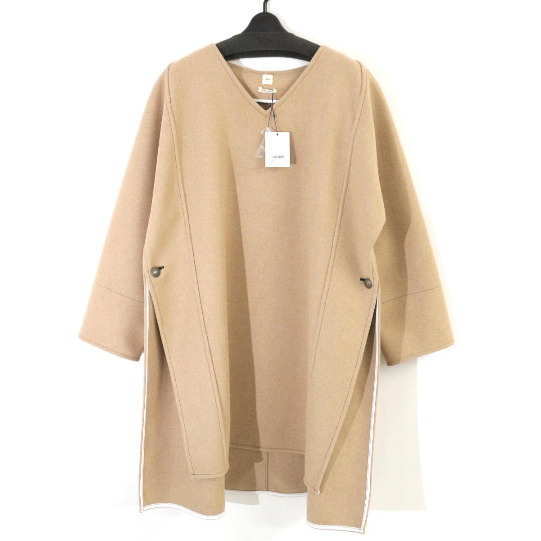 SEA シー 18AW ウールダブルフェイスメルトンポンチョ / コート