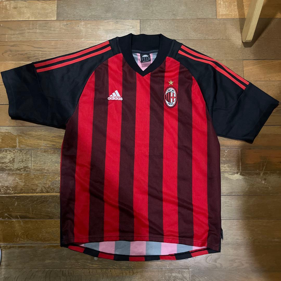 ACミラン サッカーシャツ Mサイズ - メルカリ