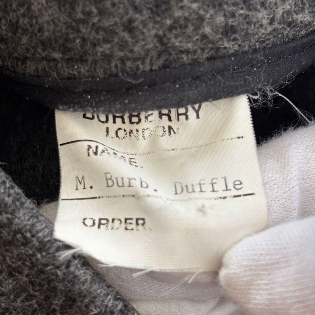 バーバリーロンドン ノバチェック ダッフルコート ウール メンズ48 L