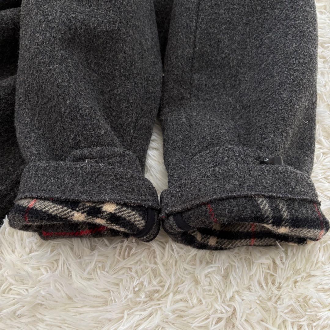 バーバリーロンドン ノバチェック ダッフルコート ウール メンズ48 L