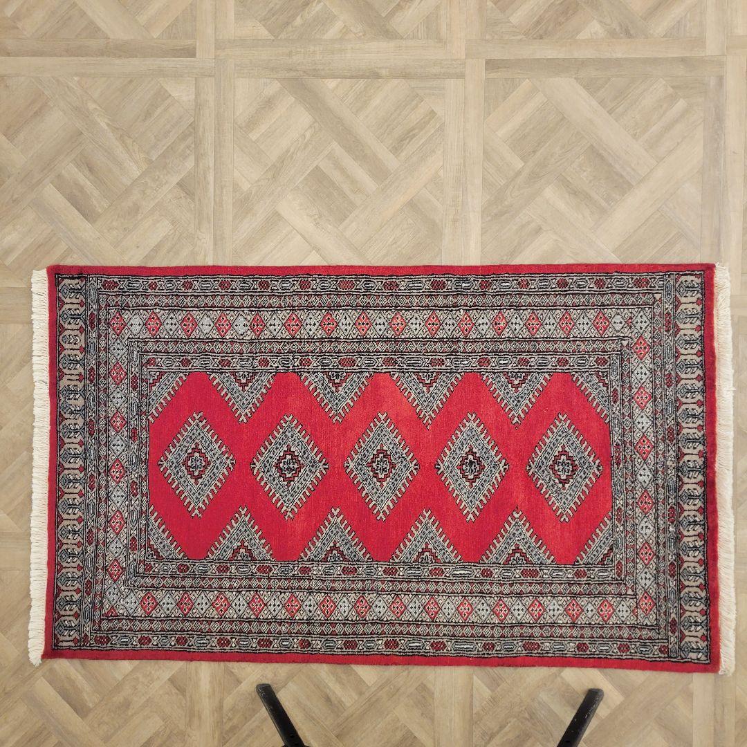 95x160cmパキスタン手織りじゅうたん(976)リビングダイニング用 - メルカリ