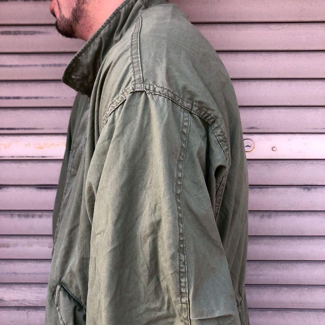 70s 米軍 実物 US ARMY M-65 フィッシュテール パーカー シエル - メルカリ