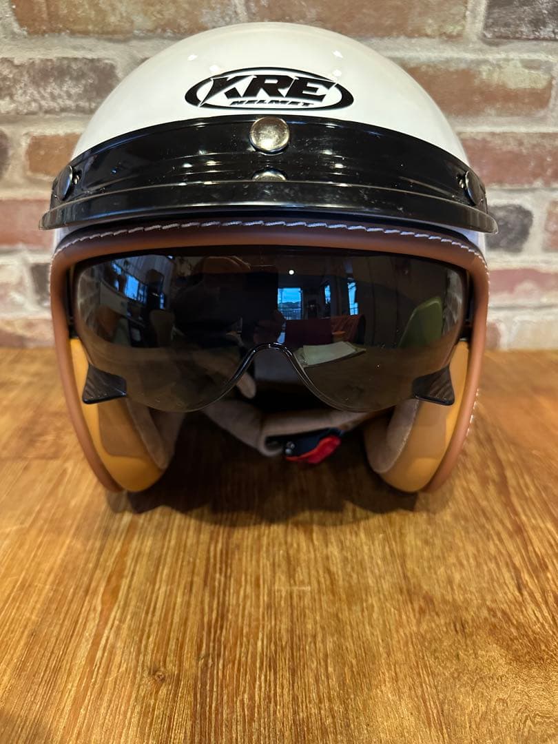 ほぼ新品❗️未使用品‼️KRE ジェットヘルメット ホワイト