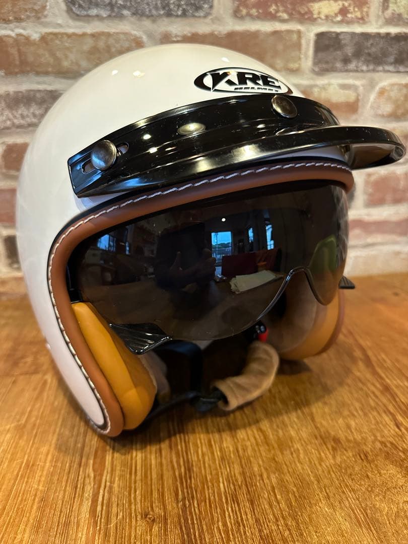 ほぼ新品❗️未使用品‼️KRE ジェットヘルメット ホワイト