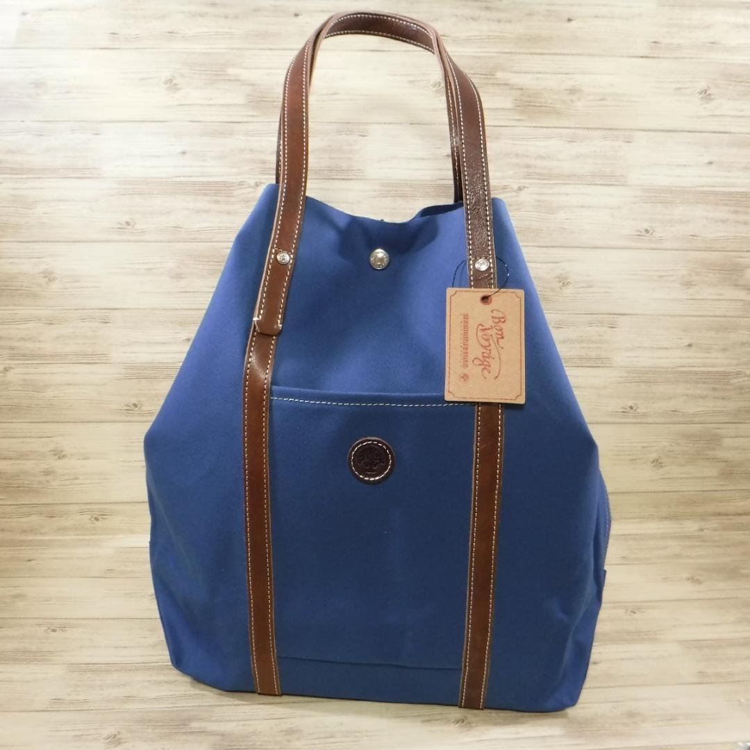 木の庄帆布 定価16280円 栃木レザー&帆布 トートバッグ 大容量 ゴルフOK