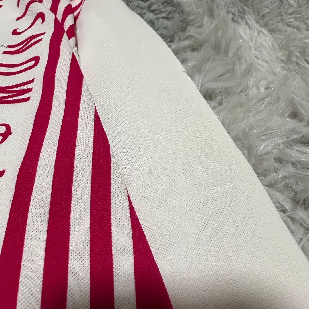 【Munsingwear】ゴルフウェア ホワイト ピンク Lサイズ