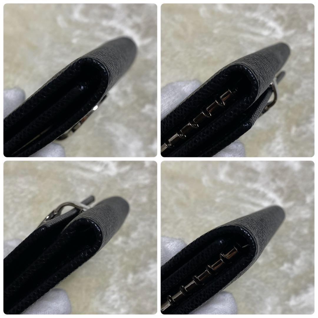 付属品完備❗️新品未使用✨ブルガリ6連キーケース　ビーゼロワン　黒ブラック　レザー