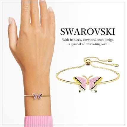 新品✨Swarovski 蝶モチーフ ブレスレット