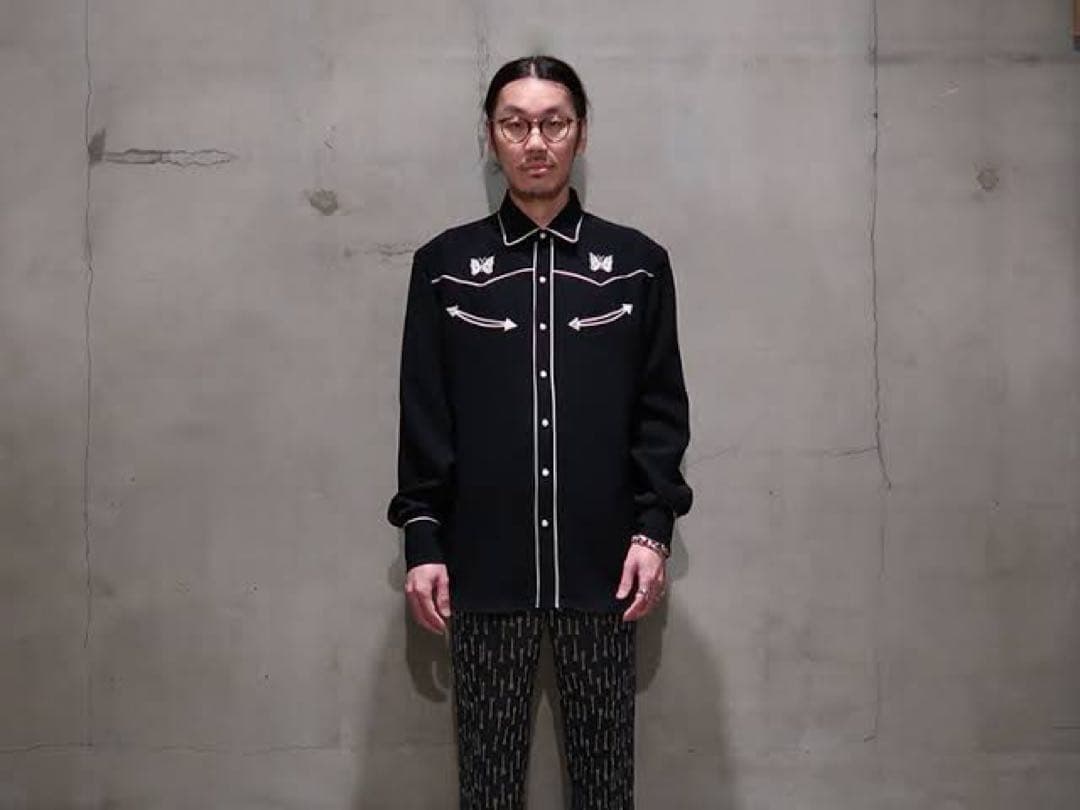 Needles ウエスタンシャツ カウボーイジャケット ネイビー Mサイズ