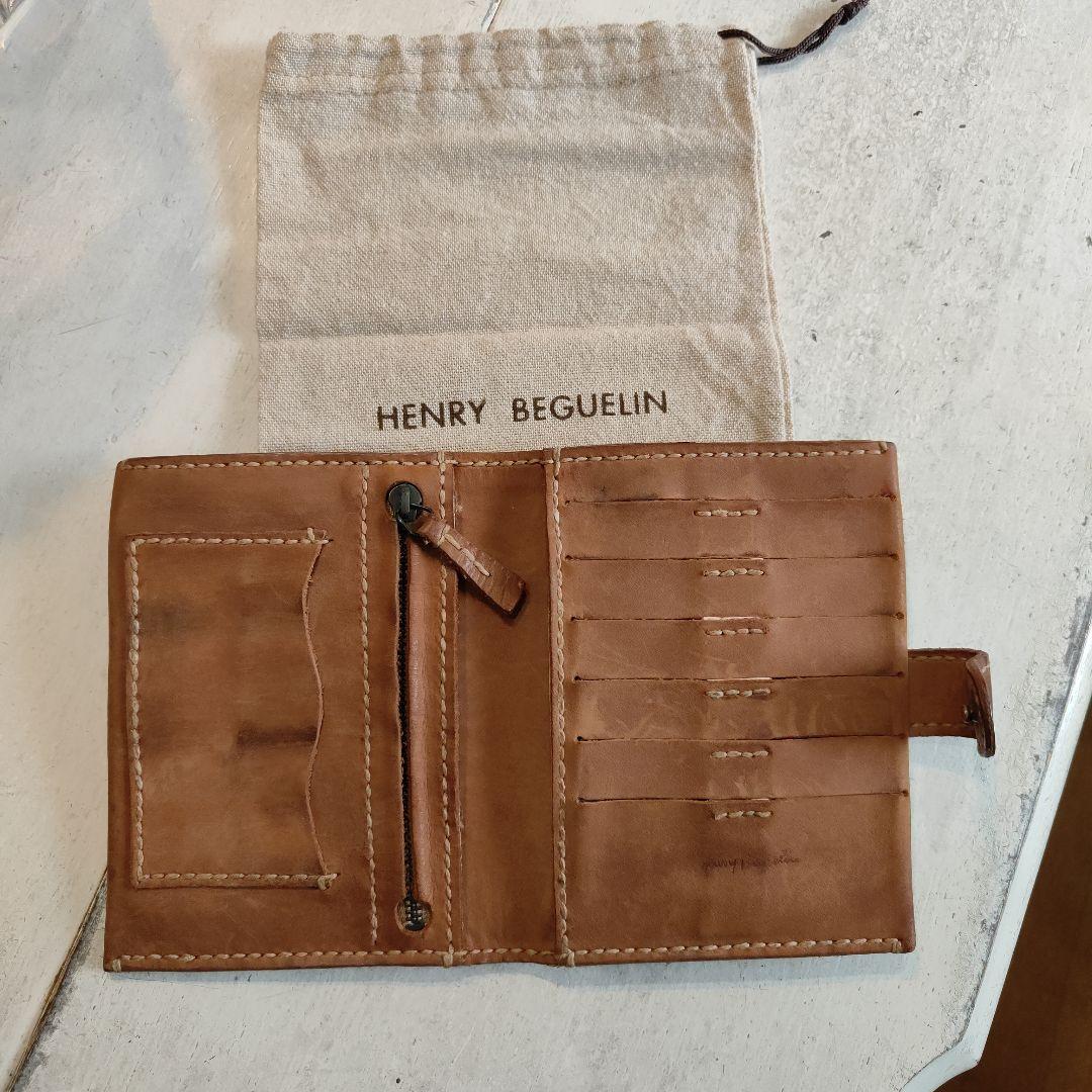 HENRY BEGUELIN ブラウン二つ折り財布