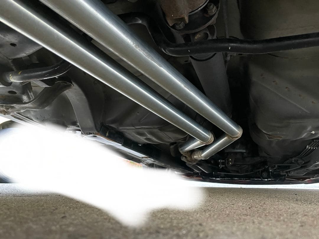 最終値下げ 180sx S13 腹下ビタビタワンオフ フルデュアルマフラー