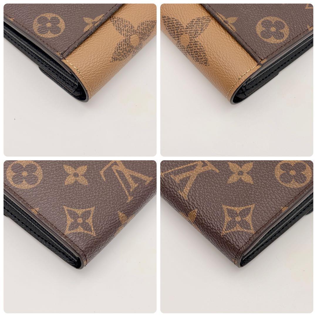 美品 ルイヴィトン　モノグラム ポルトフォイユサラ　ジャイアントリバース　長財布