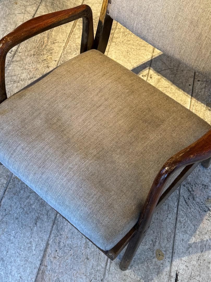 アームチェア　ジャパンヴィンテージ　木製フレーム　ミッドセンチュリー