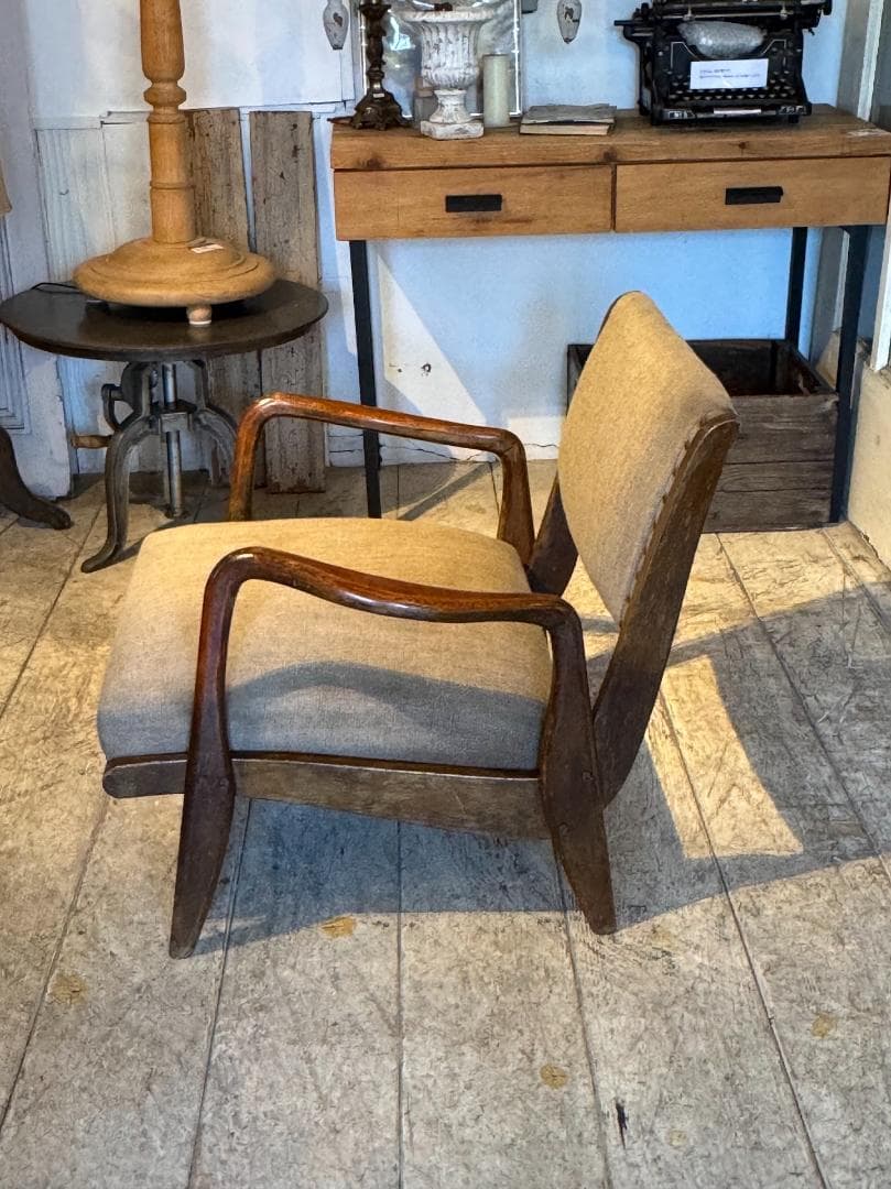 アームチェア　ジャパンヴィンテージ　木製フレーム　ミッドセンチュリー