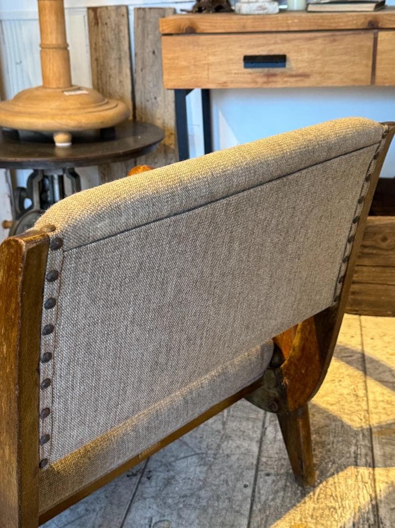 アームチェア　ジャパンヴィンテージ　木製フレーム　ミッドセンチュリー