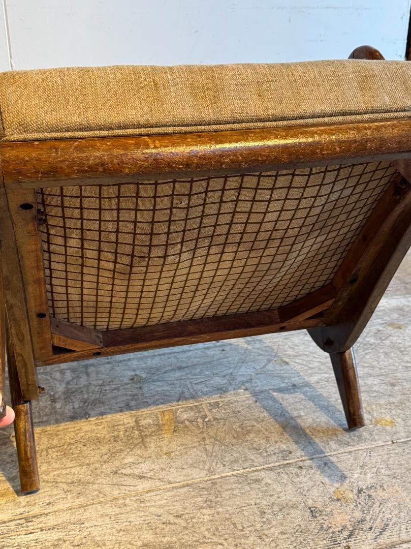 アームチェア　ジャパンヴィンテージ　木製フレーム　ミッドセンチュリー