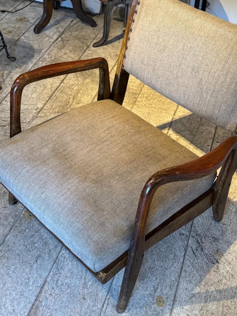 アームチェア　ジャパンヴィンテージ　木製フレーム　ミッドセンチュリー