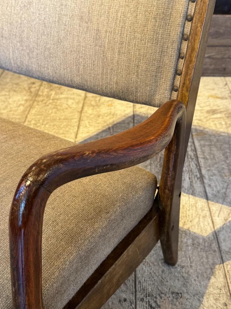 アームチェア　ジャパンヴィンテージ　木製フレーム　ミッドセンチュリー