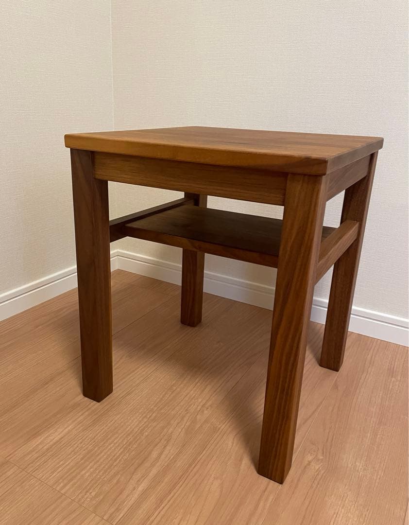 無印良品 木製サイドテーブルベンチ ウォールナット材