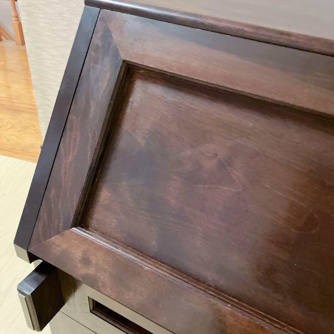 松本民芸家具　ライティングビューロー　デスク　チェスト　木製　デスクチェア