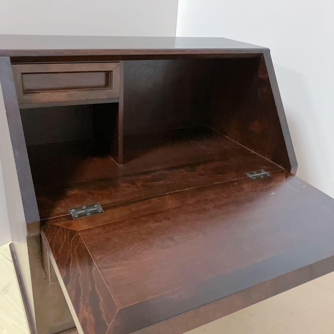 松本民芸家具　ライティングビューロー　デスク　チェスト　木製　デスクチェア