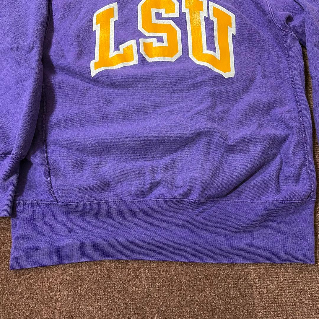 ま*２様 Championリバースウィーブ LSU カレッジ パープル 90s