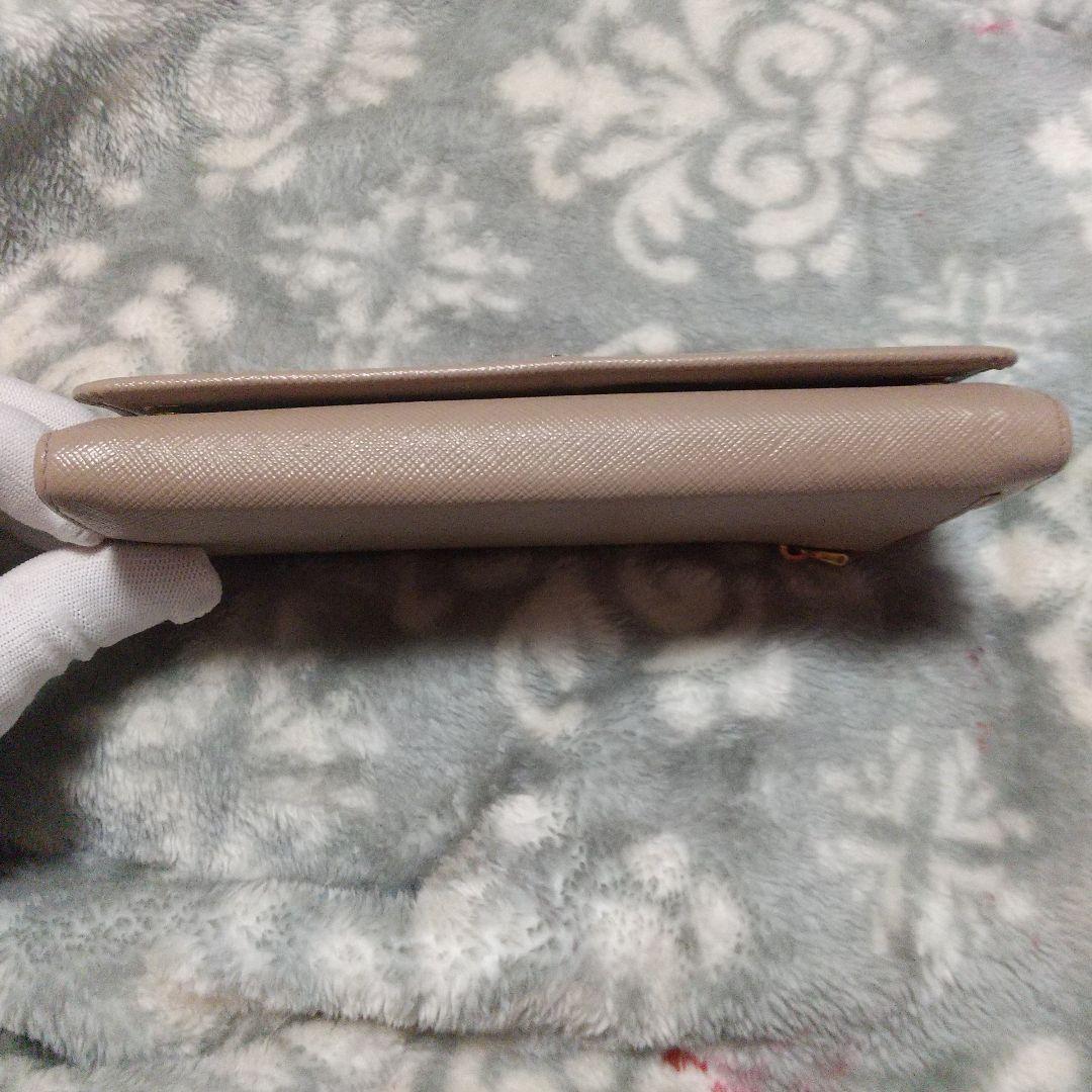 PRADA サフィアーノベージュ 長財布 カードケース付き