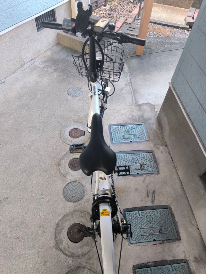 1割引？【福岡県限定】配達無料！激安！！折りたたみ電動アシスト自転車（ホワイト）